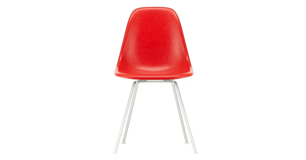 Weekendaanbieding Eames Fiberglass Side Chair DSX onderstel wit