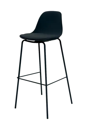 Ferro barkruk zwart - zwart onderstel - 75 cm Gereduceerde Prijs