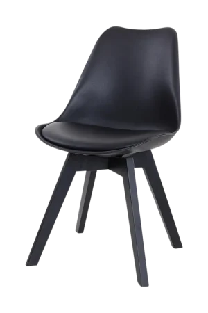 Bestseller Madera eetkamerstoel zwart - zwart onderstel