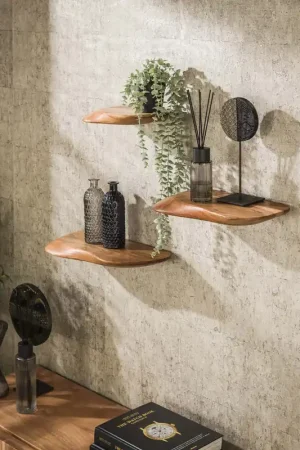 Wandschap Organic Set Van 3 Massief Acacia Betaalbaar