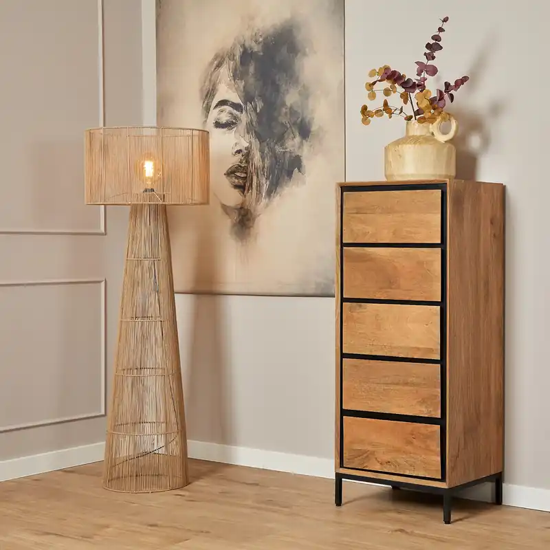 Beperkte Voorraad Ladekast RichWood Naturel Mangohout 50 cm
