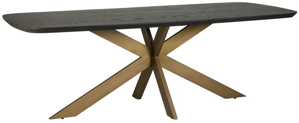 Goedkoop Richmond Interiors Eettafel Cambon 235 deens ovaal (Dark coffee)