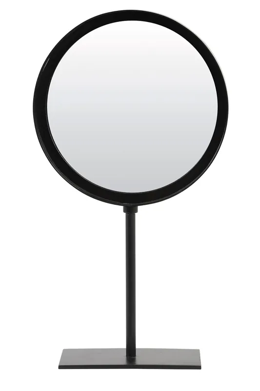 Finale Uitverkoop Light en Living Spiegel rond 25x10x45 cm LURI mat zwart