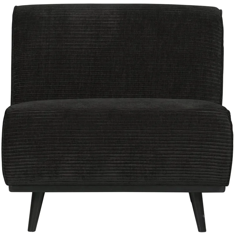 BePureHome Statement 1-zits element brede platte rib graphite Beperkte Voorraad