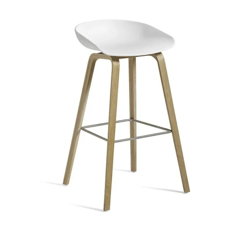 HAY About a Stool AAS 32 Barkruk H75 gezeept white Bestel Nu