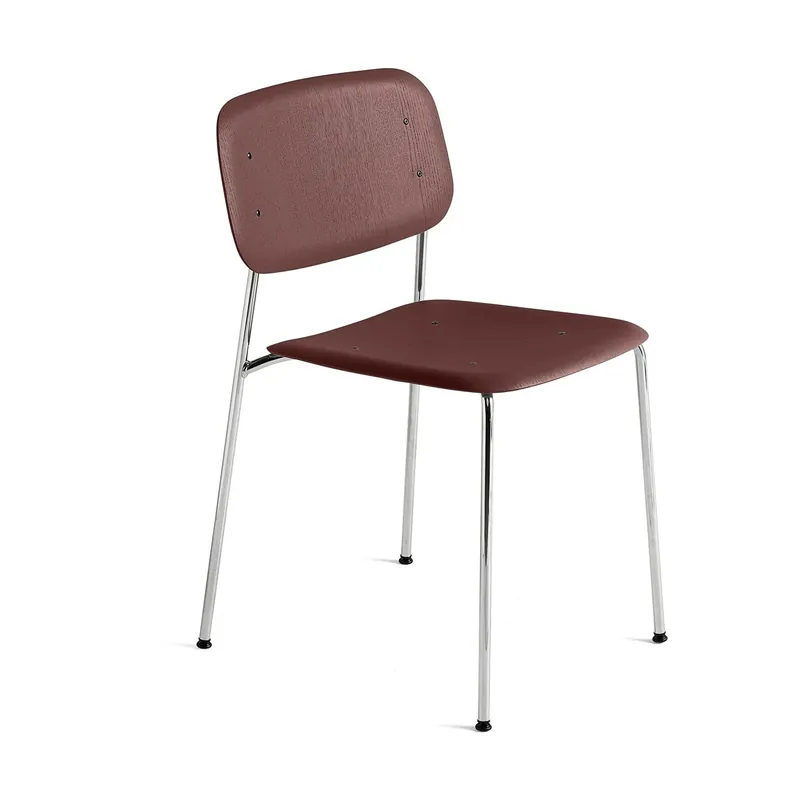 HAY Soft Edge 40 eetkamerstoel chroom fall red Goedkoop