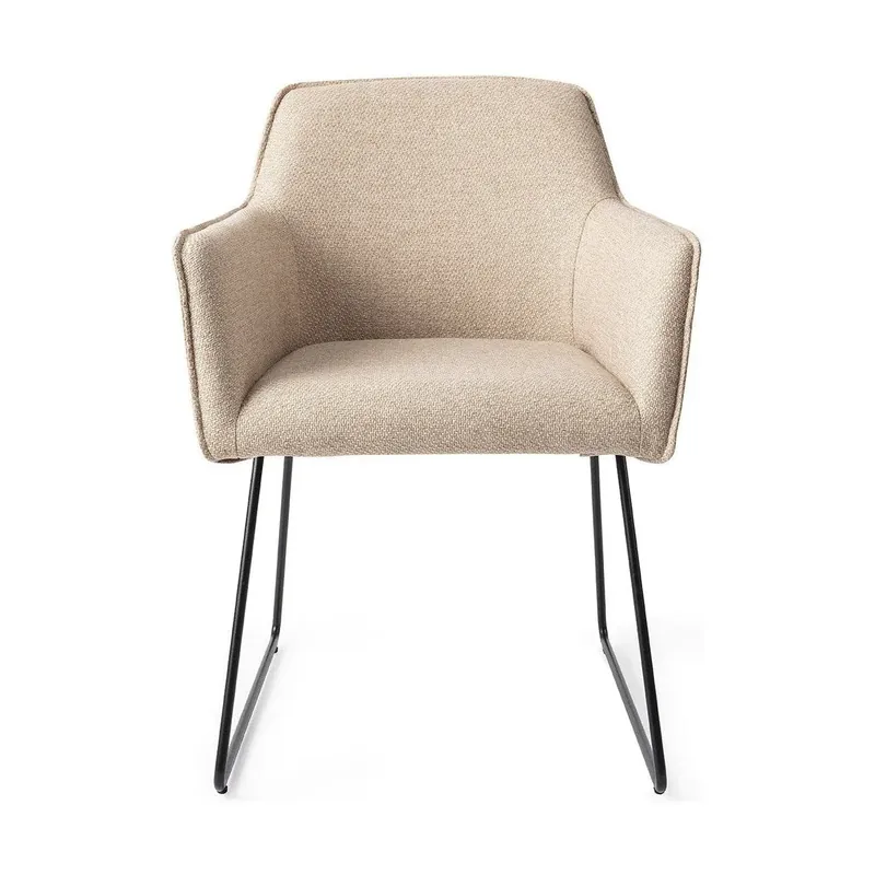 Jesper Home Hofu eetkamerstoel Wild Walnut slide black Bestseller