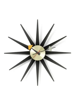 Vitra Sunburst wandklok Zwart Aanbieding