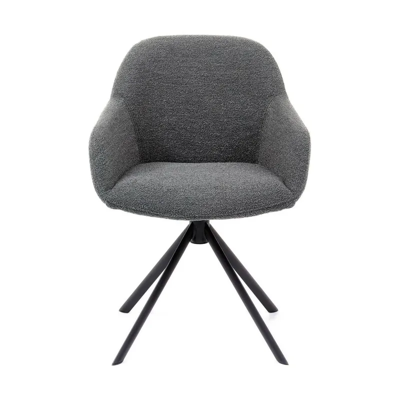 Alleen Vandaag HelloChair HC30 Lon eetkamerstoel Alpine Grey spinpoot zwart