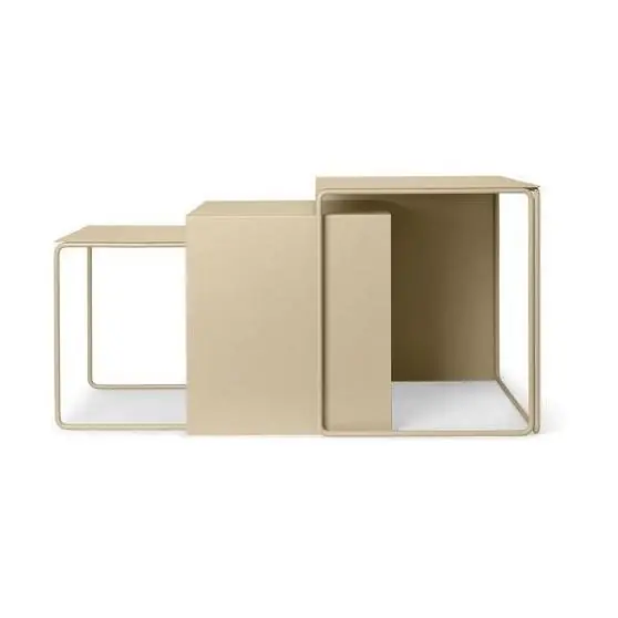 Ferm Living Cluster bijzettafel set van 3 Cashmere Hete Deal