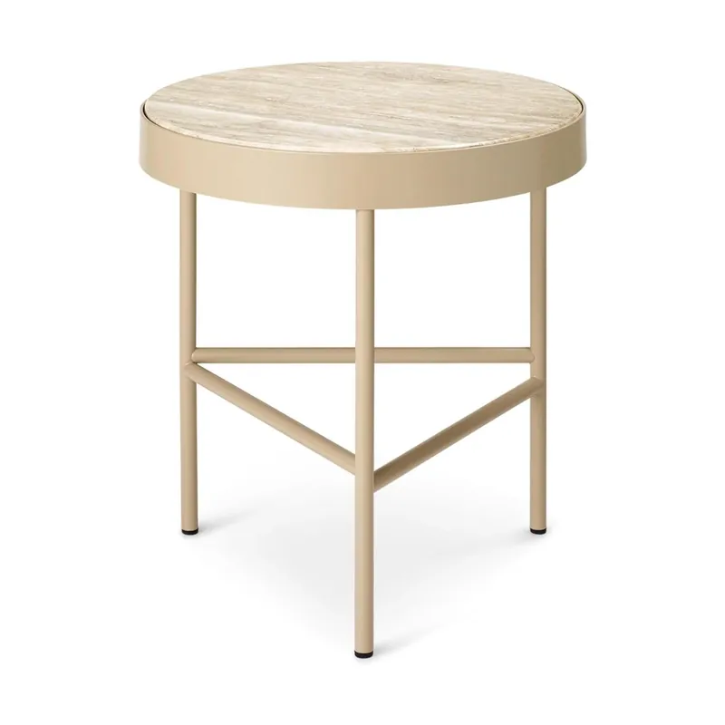 Ferm Living Travertin bijzettafel Ø40 cm Cashmere Dagaanbieding