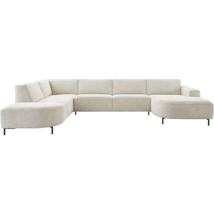 Exclusieve Aanbieding Hoekbank Carolina memory HR zitting beige links