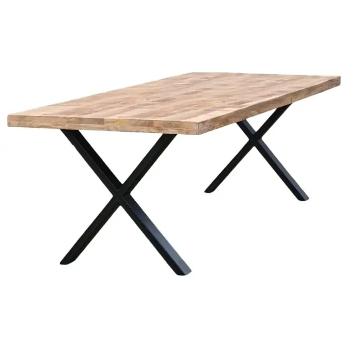 Gecertificeerd Eettafel Mangohout X-Poot Dun