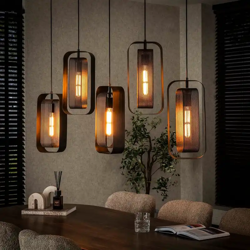 WoonStijl Hanglamp 5L mesh rotate Snelle Levering