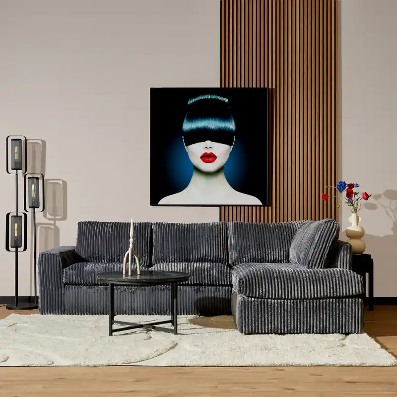 MySofa Hoekbank Teddy Antraciet 2,5 zits + Divan Rechts Veilige Betaling