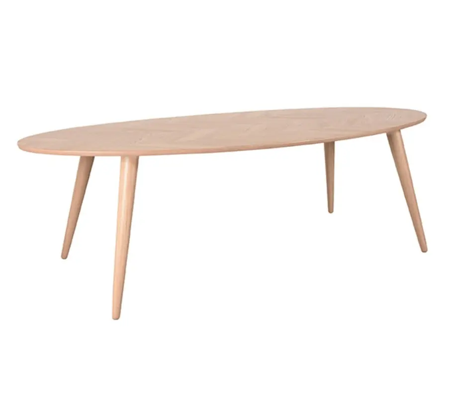 Label51 LABEL51 Eetkamertafel Ines - Naturel - Eiken - 240x110 cm Direct Verzonden