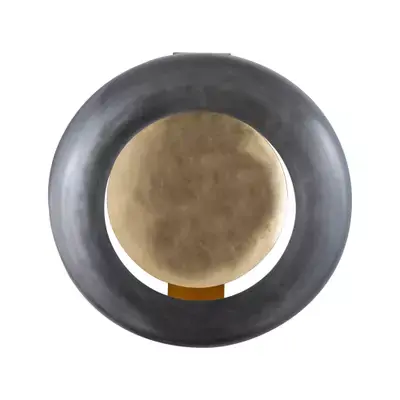 Koopje PTMD Prestyn Grey Iron Round Wall Stormlight L