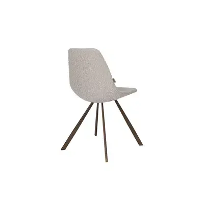 Lage Prijs DUTCHBONE Chair Franky Bouclé Beige - set van 2