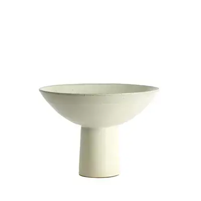 Light&living Schaal op voet Ø35,5x25,5 cm VASCO mat crème-zand Shop Nu