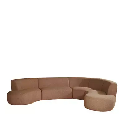 Weekendaanbieding LABEL51 Bank Florence - Coral - Boucle - U-Bank