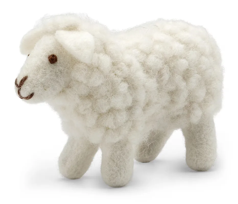 Vilt schaap staand wit Veilige Betaling