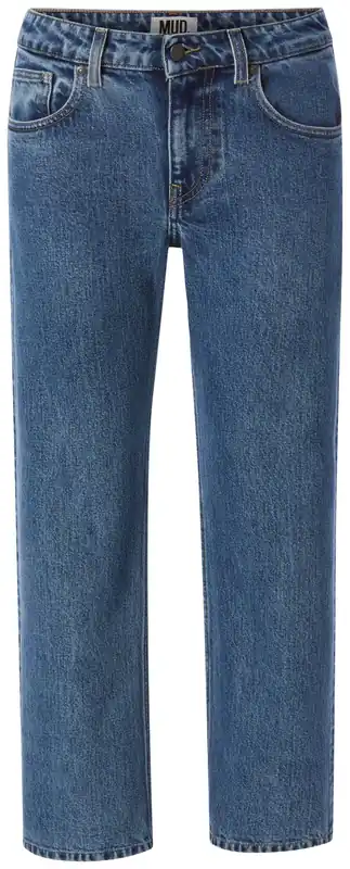 Beste Prijs Damesjeans rechte pijp, Medium blauw
