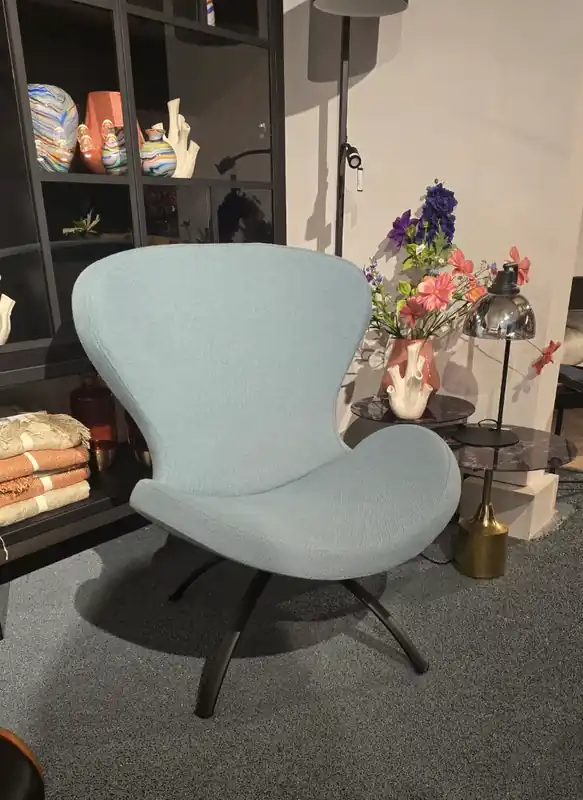 Direct Beschikbaar Bree’s New World Ruby ploegwool 58D draaifauteuil – showmodel