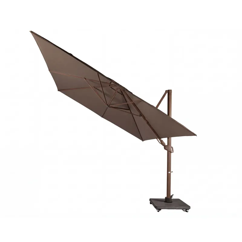 Parasol Cavalo Yoi Brons en Taupe 300 x 300 Zweefparasol Actieprijs