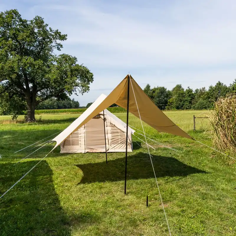 Gereduceerde Prijs Luifel Tarp katoen beige 420x420x240 cm