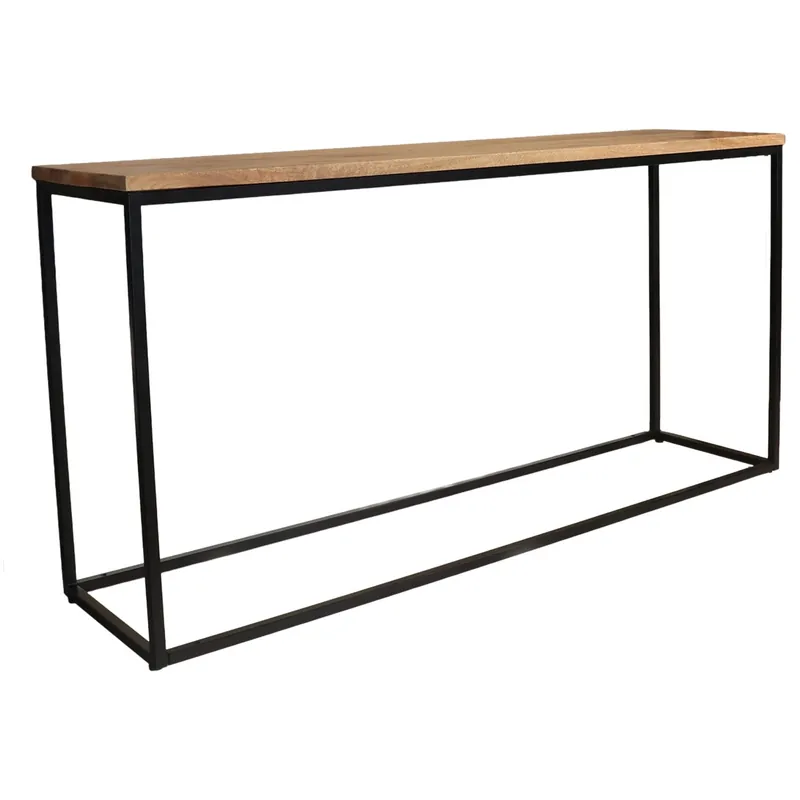 Voordeelprijs Bijzettafel mangohout Osso 150cm lichtbruin