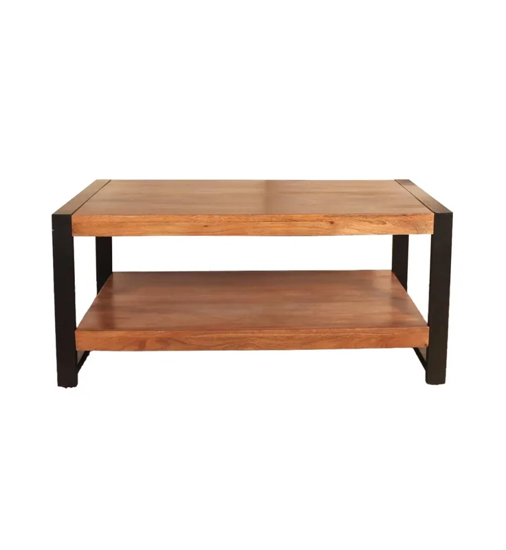 Salontafel 100cm Lotus mangohout bruin Seizoensaanbieding